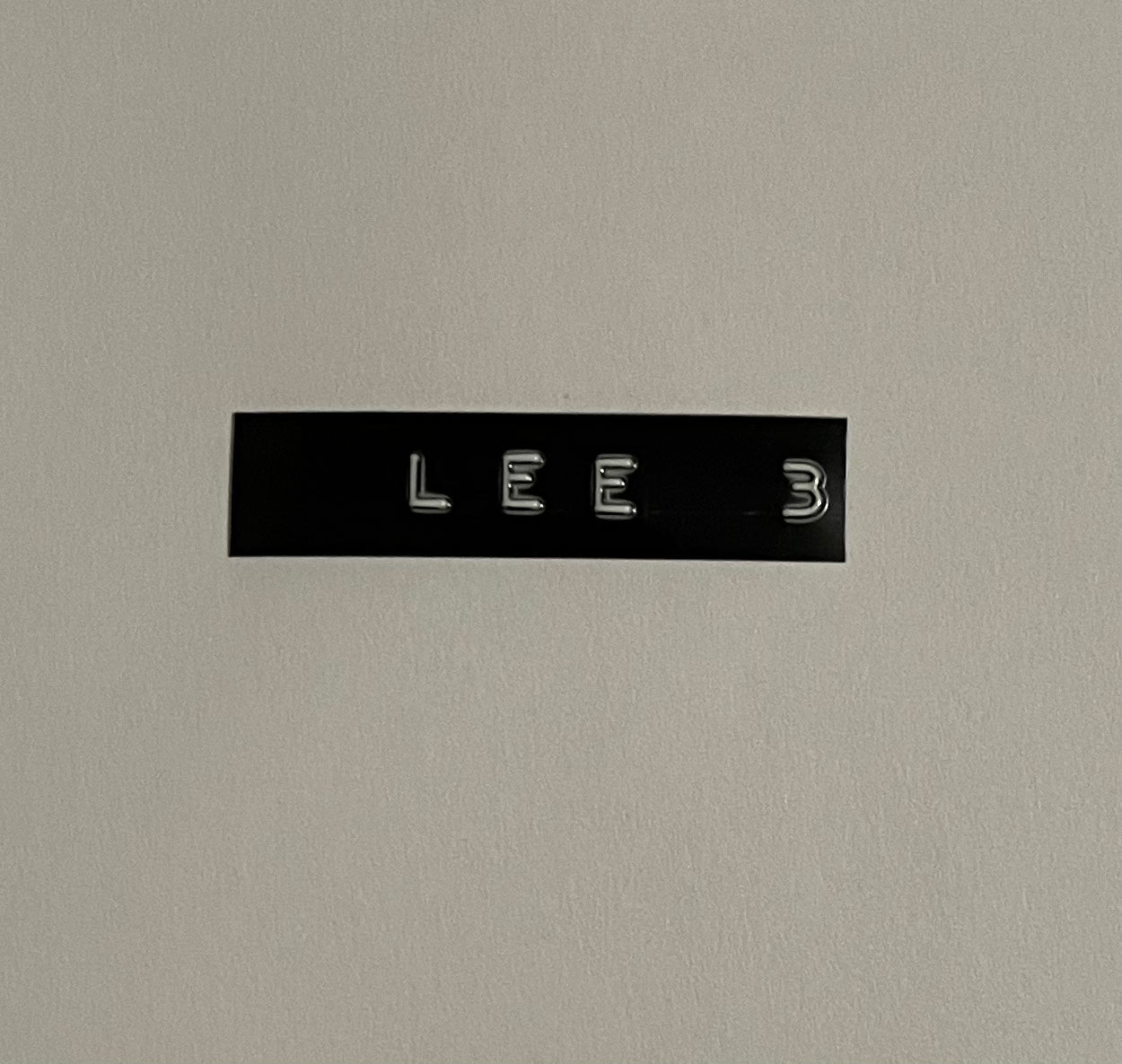 LEE 3 Dashpad Decal
