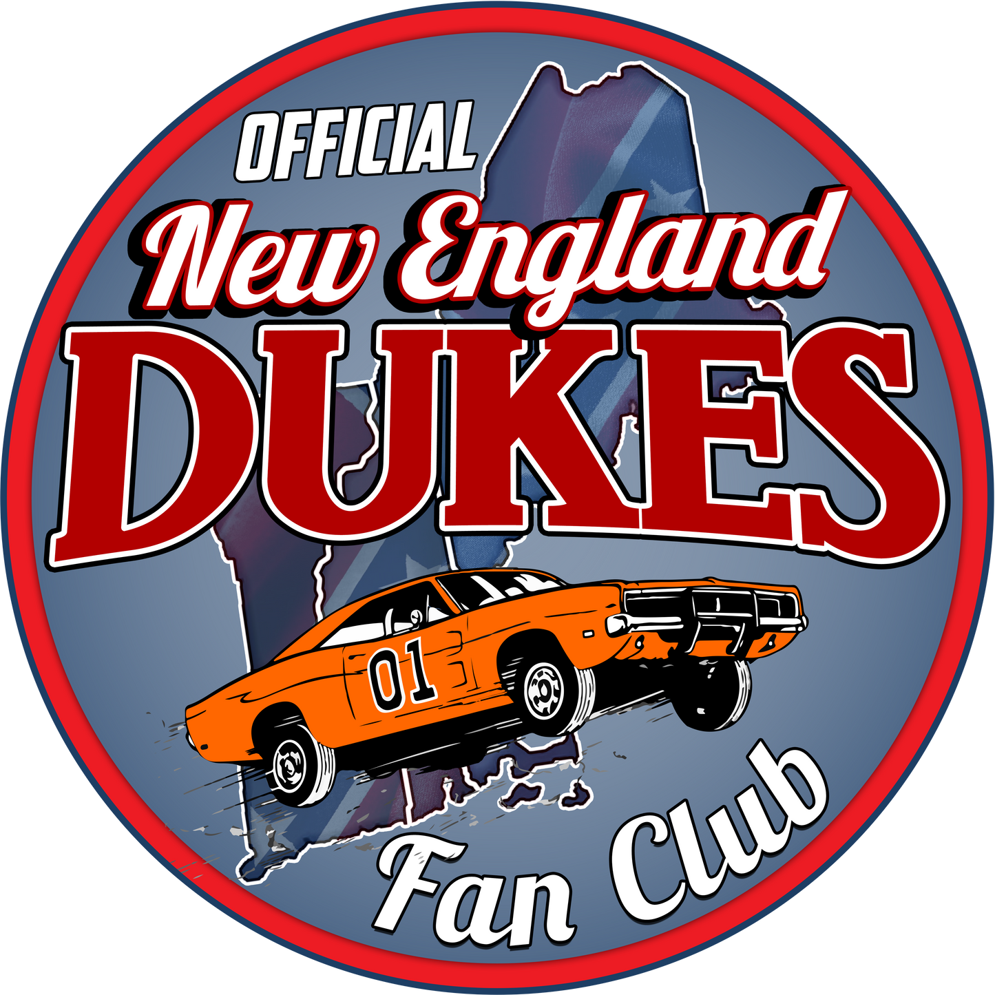 New England Dukes Vinyl Sticker/Decal