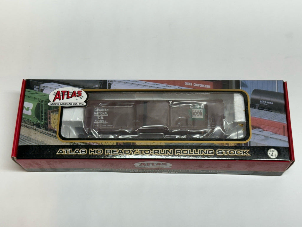 Ho Scale Atlas Canadian National 40' USRA Steel Rebuilt Box Car CN #470053 CPKC