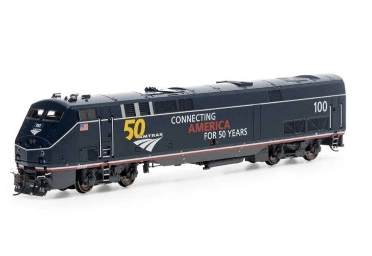 HO Athearn Genesis Amtrak P42DC 50th Anniversary Heritage Midnight Blue #100 DC