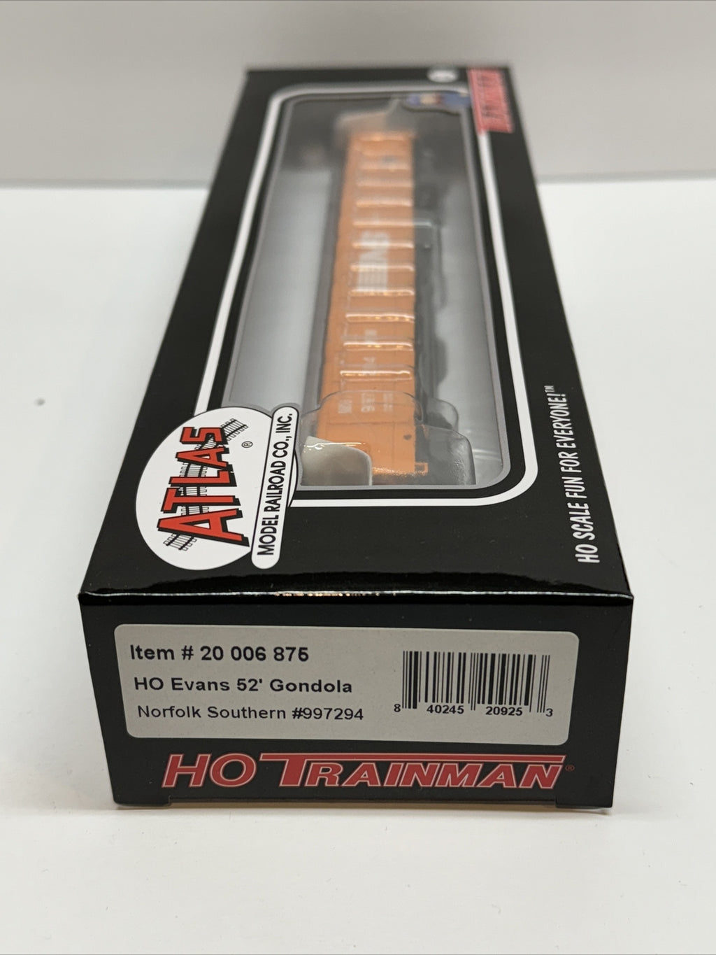 Ho Scale ATLAS Norfolk Southern #20006875 Evans 52’ Gondola #997294 Freight NS