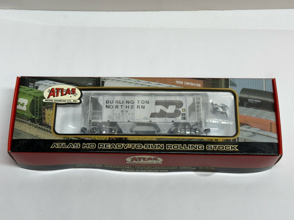 Ho Scale Atlas Burlington Northern BN #424790 Two Bay Covered Hopper BNSF ATSF