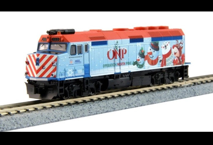 Ho Scale Kato 37-2016 F40PH ONP Christmas Train 2016 UP/Metra - DC