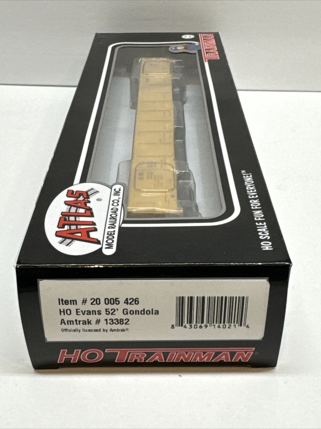 HO Scale Atlas Trainman Amtrak Evans Gondola Car #13382 Freight Car Train NEW