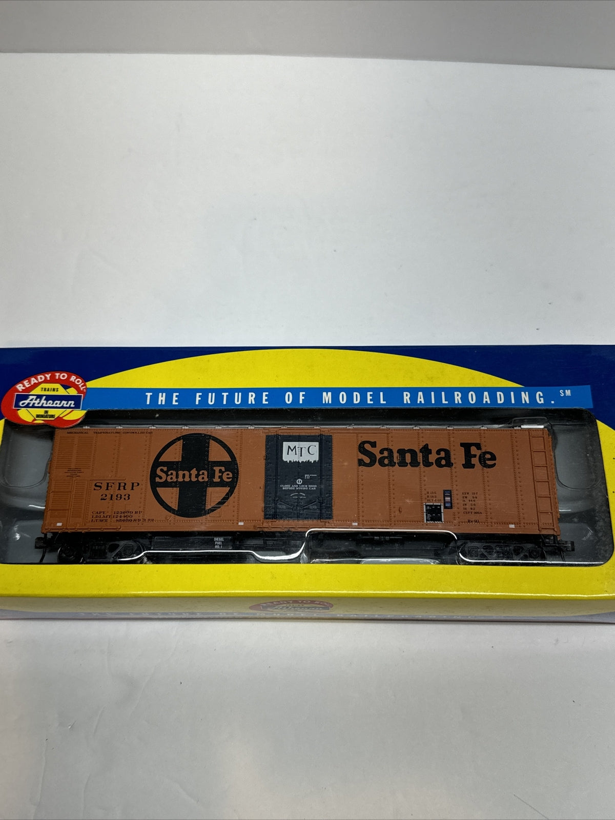 HO Scale Athearn Santa Fe 50’ Mechanical Reefer SFRP ATSF NIB 7556 #2193 Freight