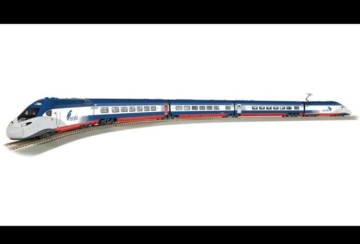 HO Bachmann 01206 Amtrak Nextgen Acela II Complete RTR Train Set W/6 Add On Cars