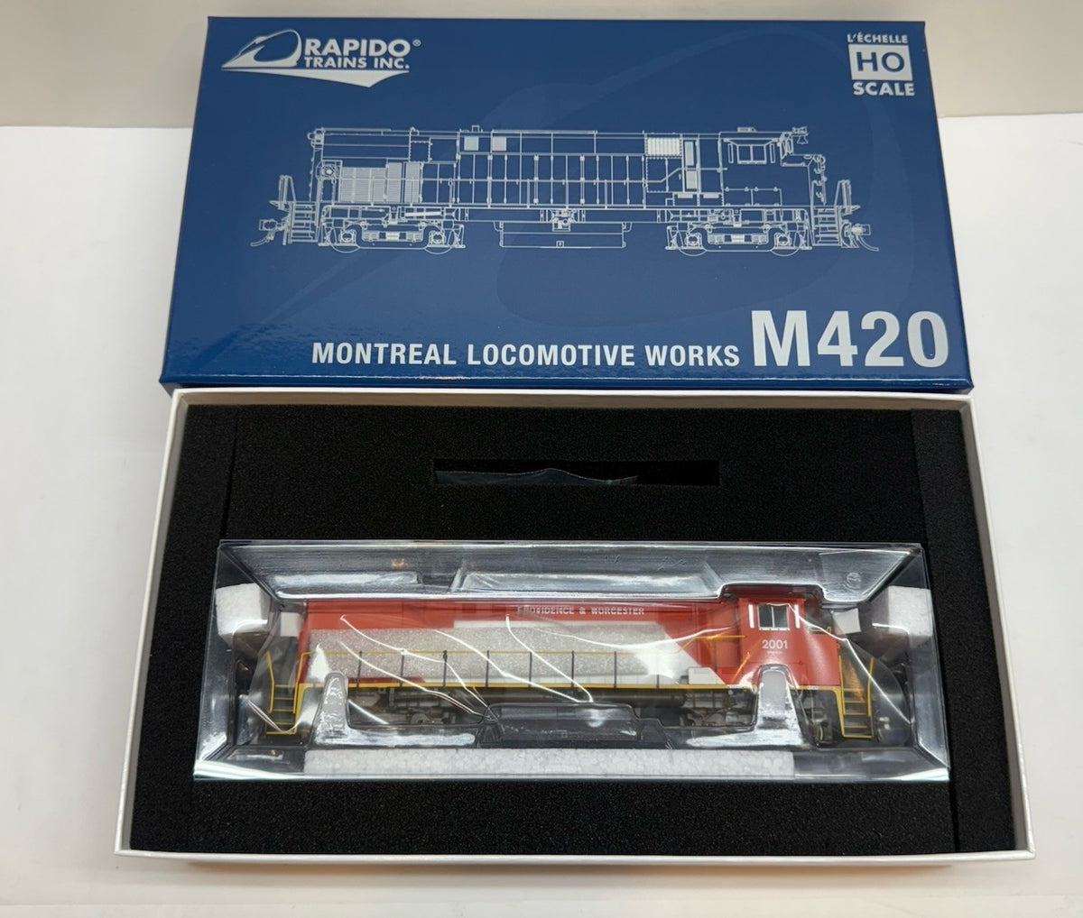 Ho Scale Rapido M420 Providence & Worcester - As Delivered #2001 Diesel P&W - DC