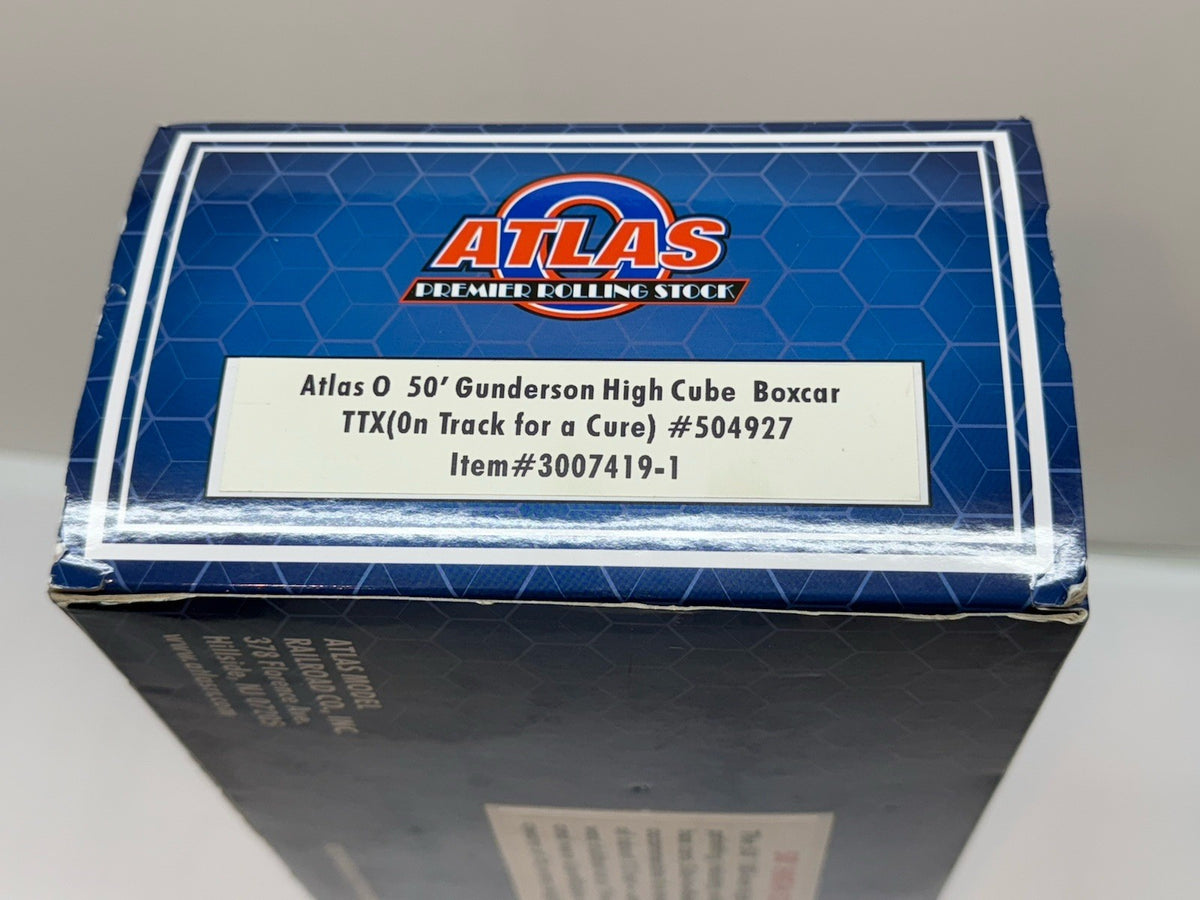 O Atlas #3007419- 1 TTX "On Track For A Cure" Gunderson 50' High Cube Box Car NS