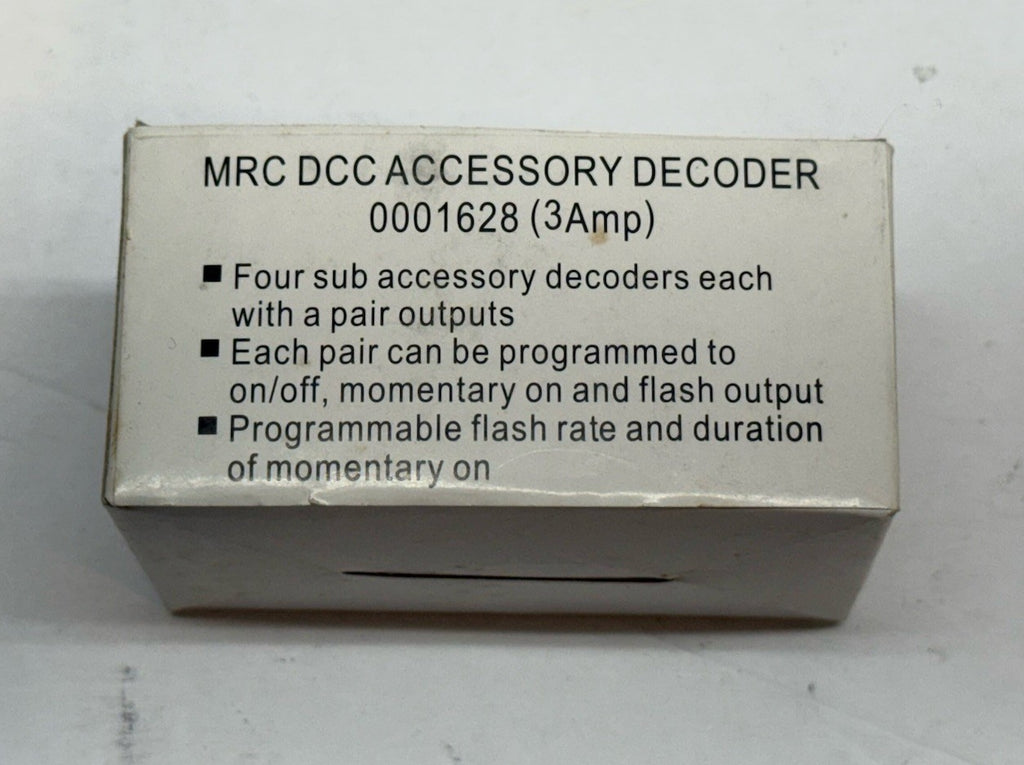 N/Ho Scale MRC 1628 DCC Accessory Decoder - 3AMP - Model Train Layout Accessory
