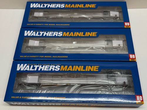 3PK Ho Scale Walthers MainLine 85’ General American G85 Flatcars TTX GTTX CSX NS