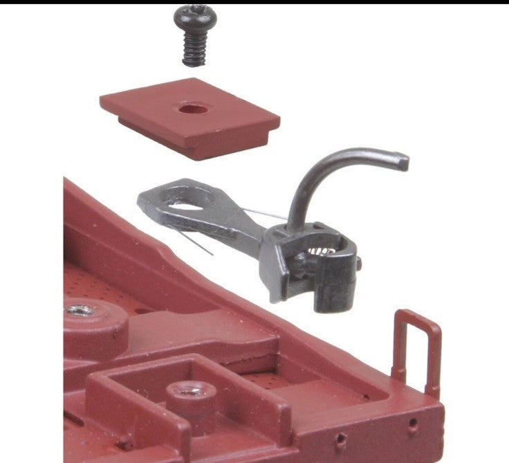 Ho Kadee #153-25 Bulk Pack Whisker Metal Couplers Short (1/4") Centerset Shank