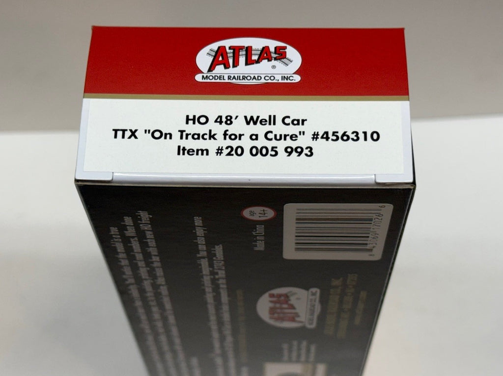 Ho Scale Atlas TTX "On Track for a Cure" 48' Well Car #456310 -20005993 CSX MINT