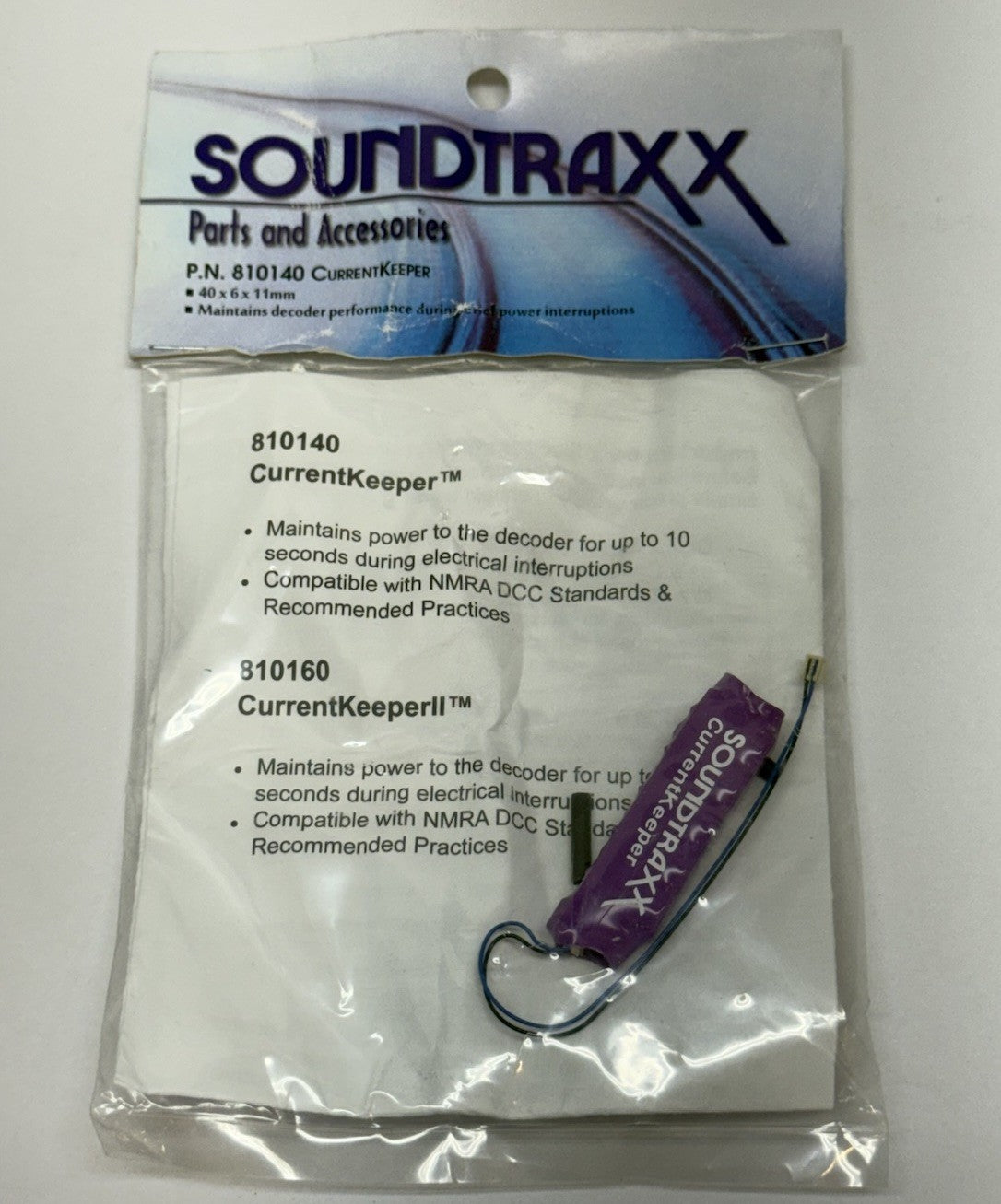 NEW Ho Scale N Soundtraxx 810140 CurrentKeeper For Sound DCC Decoder