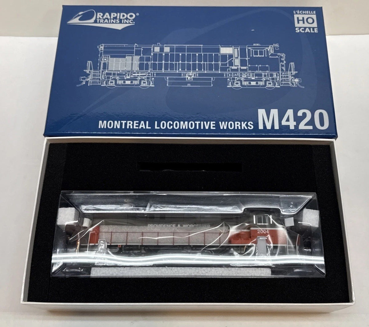Ho Scale Rapido M420 Providence & Worcester - Modern Schem #2004 Diesel P&W - DC