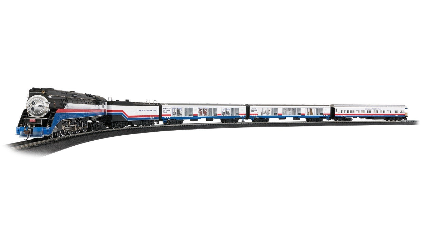 NEW Bachmann HO Scale RTR 50th Anniversary American Freedom Train Set 00789