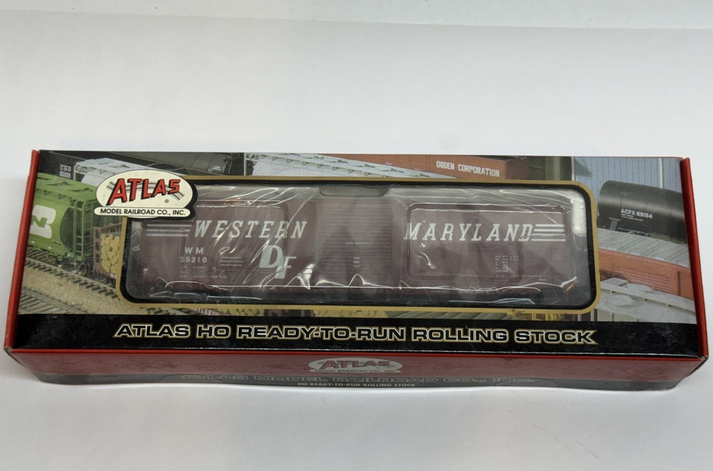Ho Scale Atlas Western Maryland 50’ Smooth Side Box Car #35210 Freight CSX WM