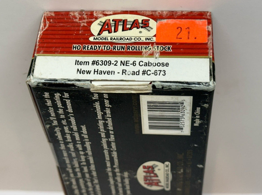 Ho Scale Atlas 6309-2 New Haven NHRR NE-6 Caboose #C-673 NYC Caboose Freight Car