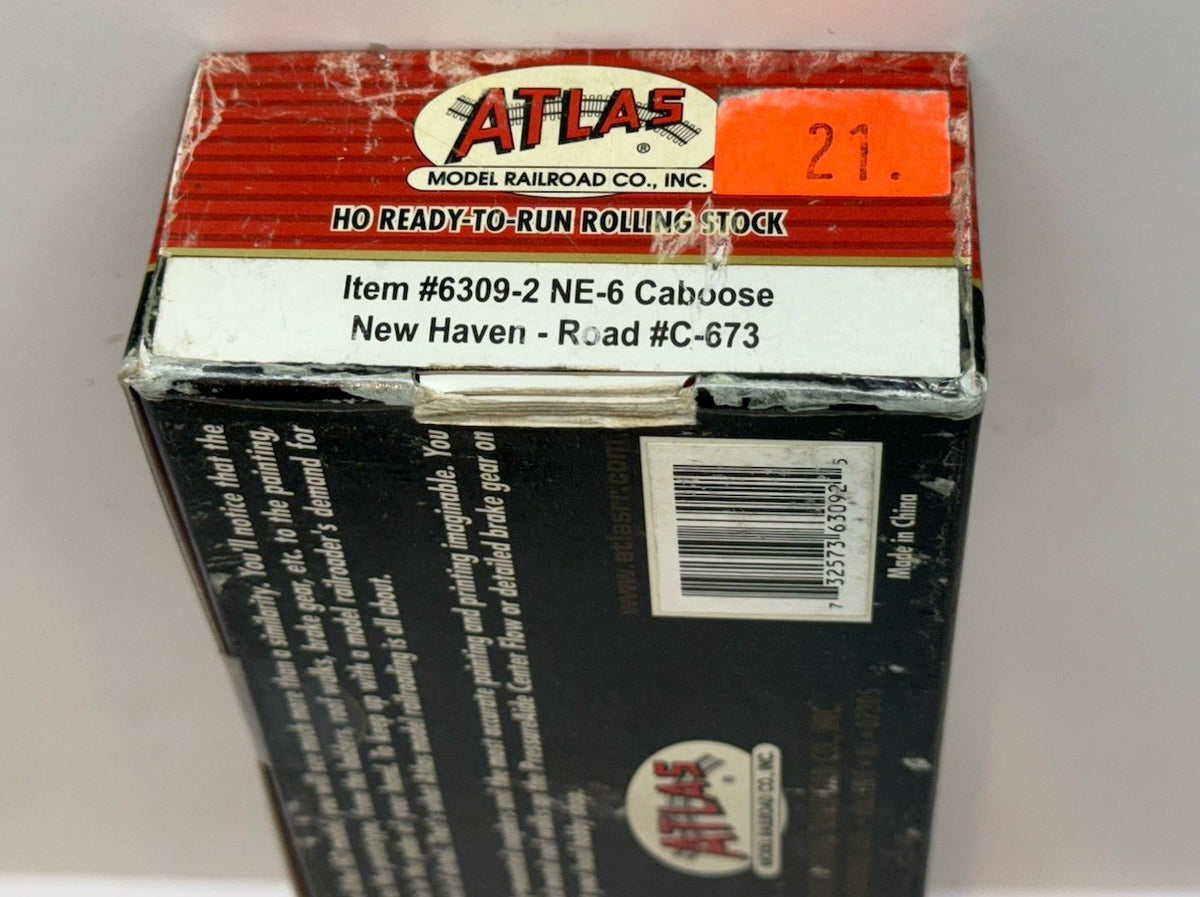 Ho Scale Atlas 6309-2 New Haven NHRR NE-6 Caboose #C-673 NYC Caboose Freight Car