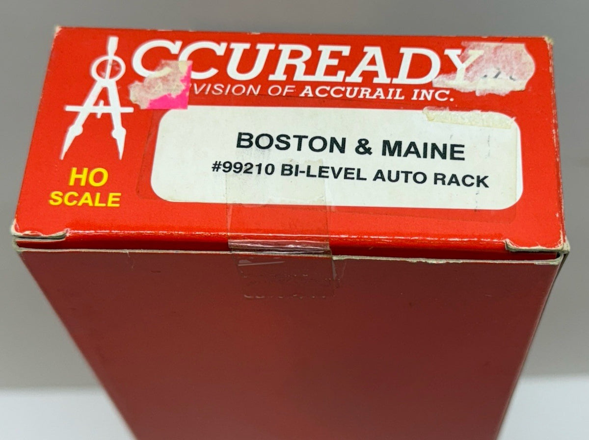 HO Scale Accurail Boston & Maine 99210 Bi-Level Auto Rack Rd TTX 908820 B&M MEC