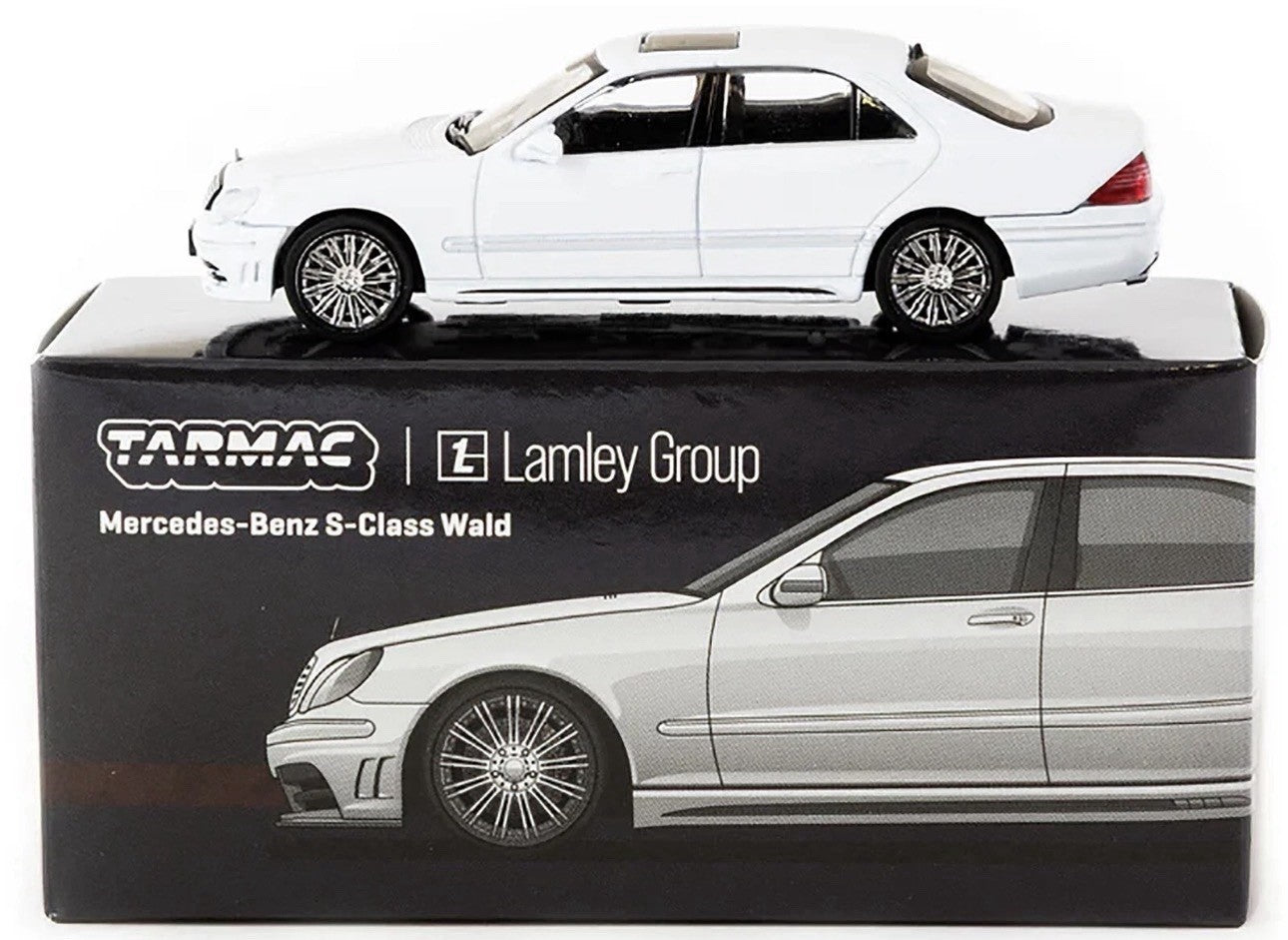 MERCEDES BENZ S CLASS WALD ALABASTER WHITE 1/64 CAR BY TARMAC WORKS T64G-072-WH