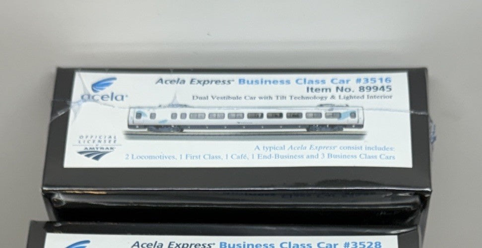 Ho Scale Bachmann Amtrak Legacy Acela Express Business Class Pass Car #3516 NEW