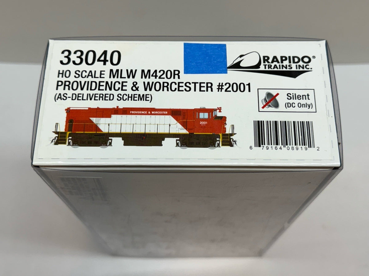 Ho Scale Rapido M420 Providence & Worcester - As Delivered #2001 Diesel P&W - DC