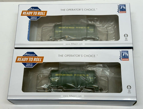 2PK Ho Scale Athearn American Maize Products UTLX NACC 8K Beer Can Tank Cars NEW