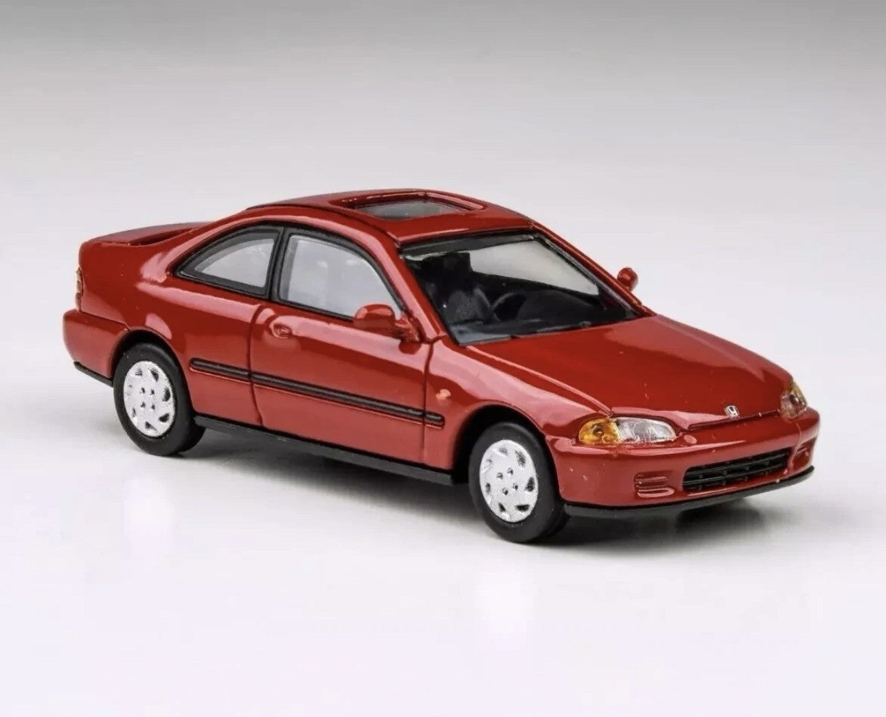 1/64 Honda Civic EJ1 Milano 1995 Red Diecast Model By Paragon PA-55764