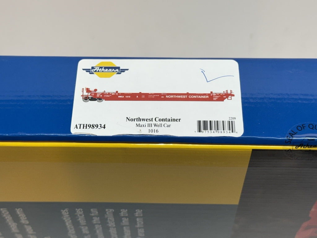 HO Athearn 98934 Northwest Container NWCW SP 1016 Intermodal Maxi III Well Cars