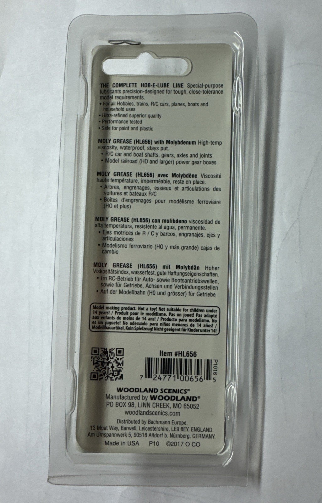 Woodland Scenics HL656 Moly Grease w/Molybdenum