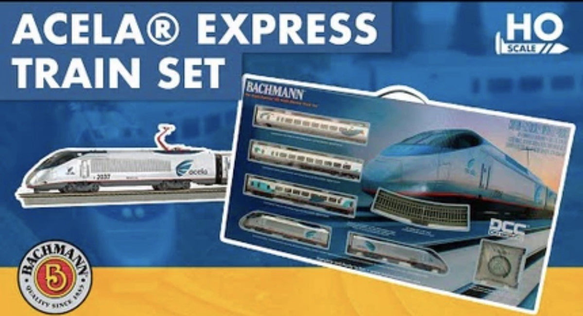 HO SCALE BACHMANN 01205 AMTRAK LEGACY ACELA EXPRESS STARTER TRAIN SET W/ DCC