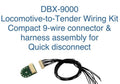 Soundtraxx DBX-9000 Locomotive to Tender Wiring Kit Quick Connect Harness 810132