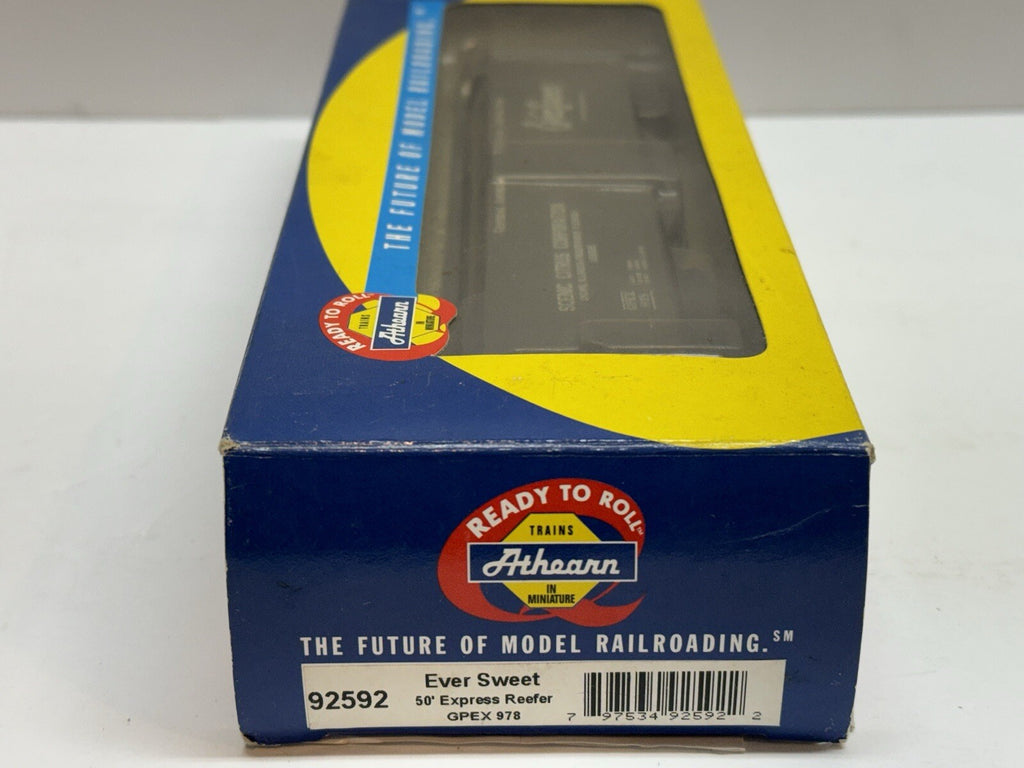 Ho Scale Athearn #92592 Ever Sweet 50' Express Reefer Boxcar GPEX 978 Freightcar
