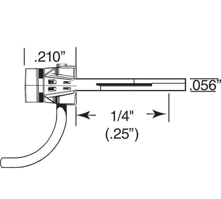 Ho Kadee #153-25 Bulk Pack Whisker Metal Couplers Short (1/4") Centerset Shank