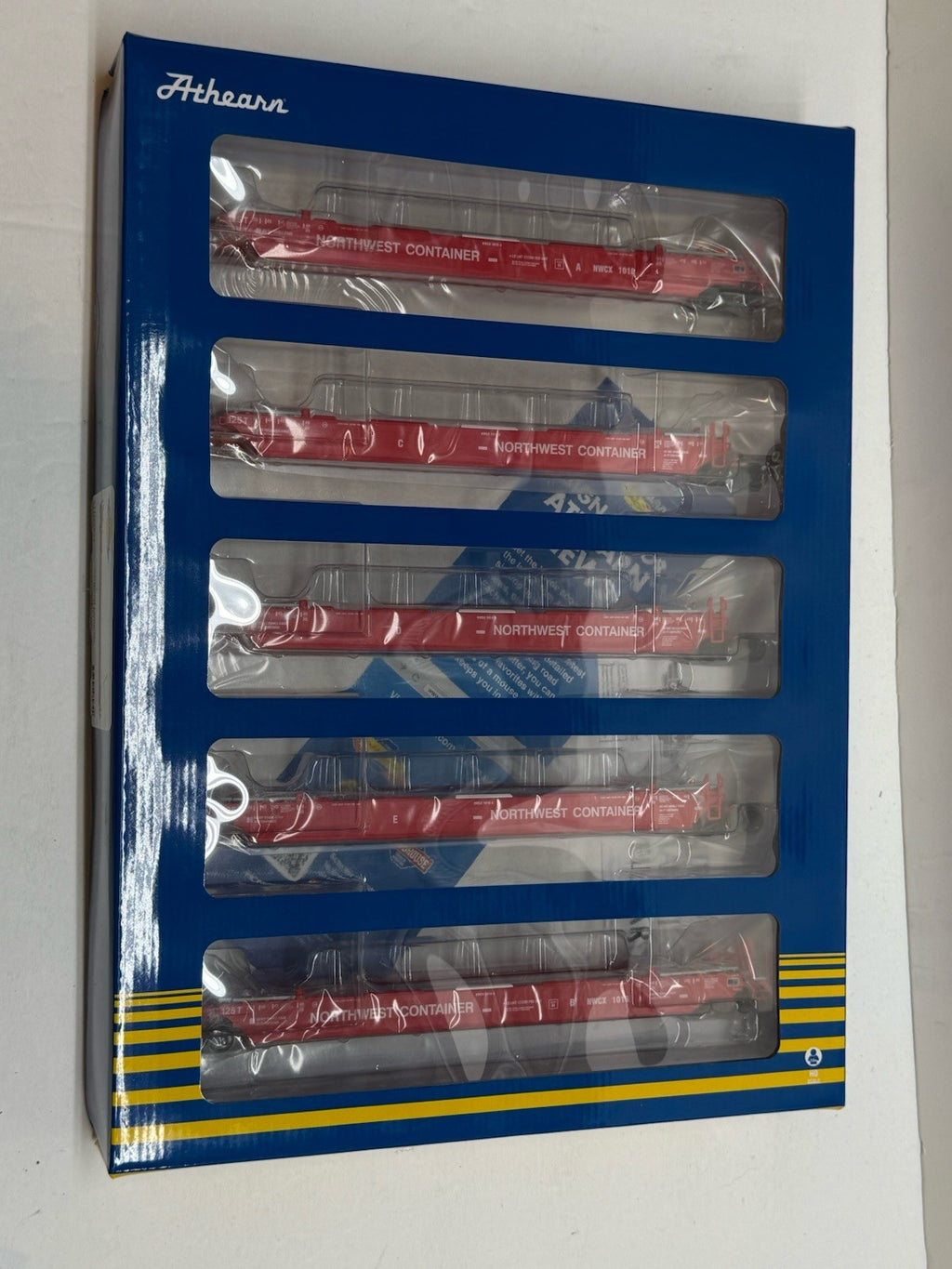 HO Athearn 98934 Northwest Container NWCW SP 1016 Intermodal Maxi III Well Cars