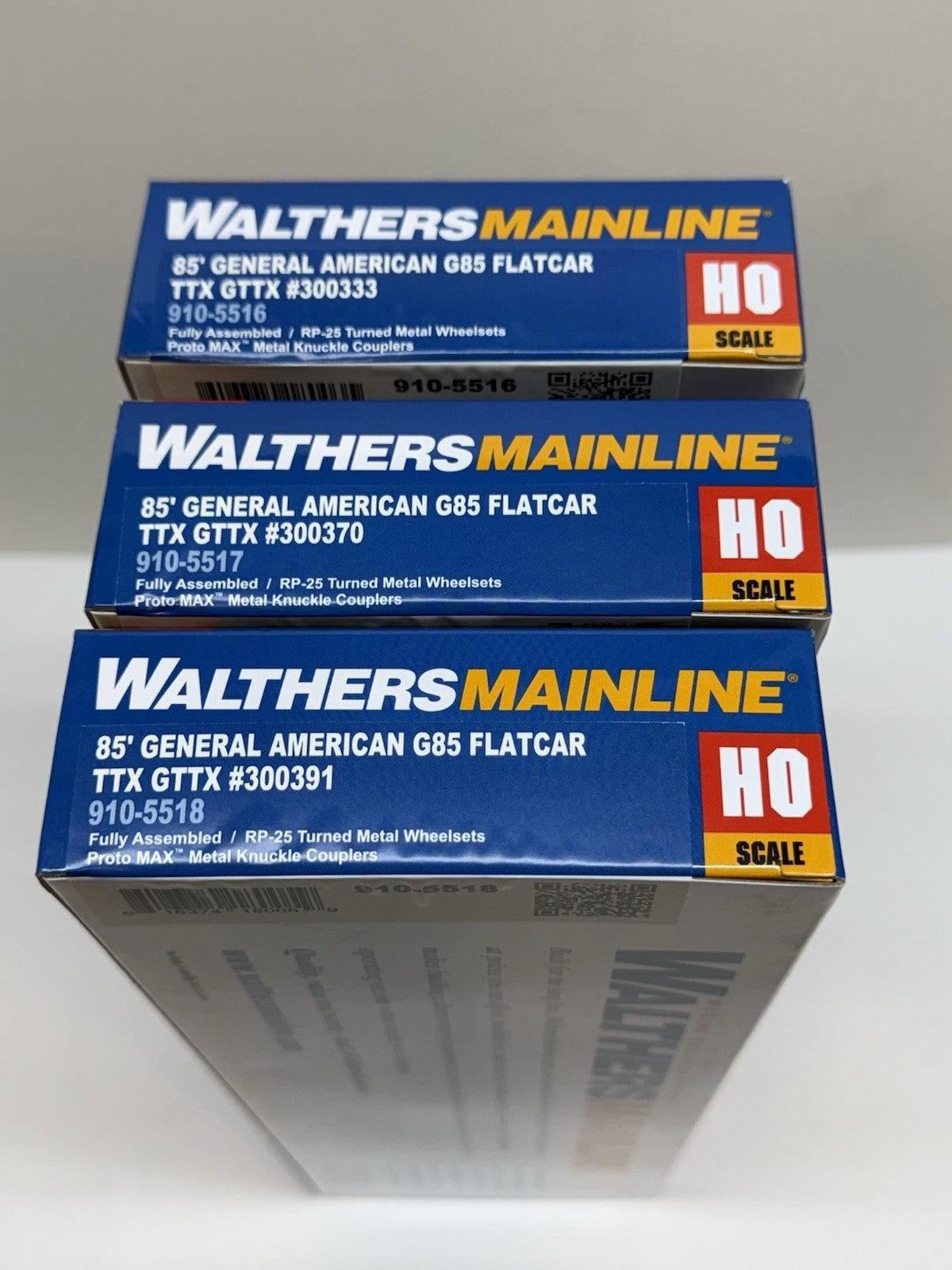 3PK Ho Scale Walthers MainLine 85’ General American G85 Flatcars TTX GTTX CSX NS