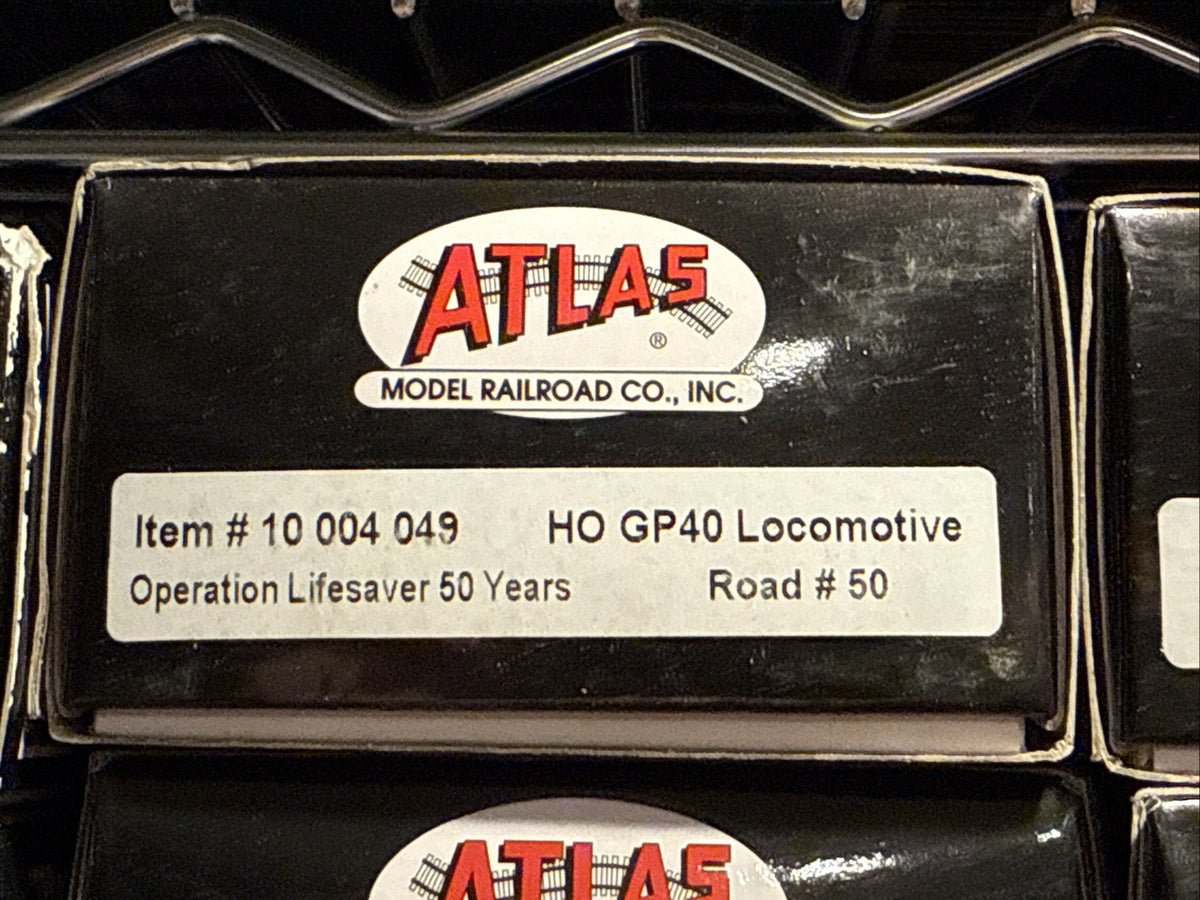 HO ATLAS 10004049 GP40 Diesel Operation Lifesaver 50 Years #50 W/DCC & LOKSOUND