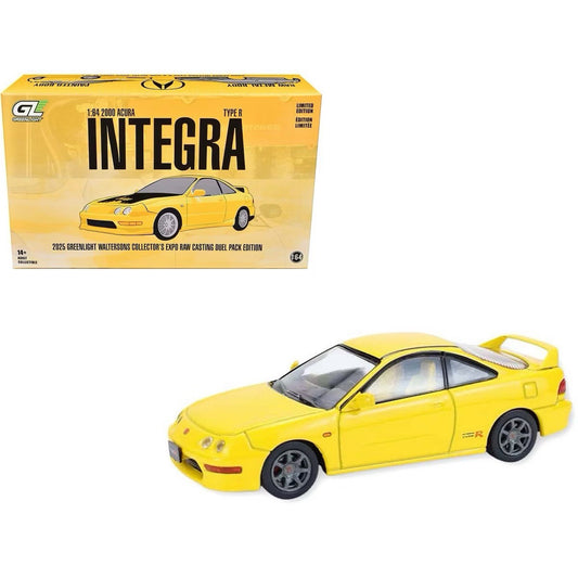 RARE Greenlight Premium 2000 Acura Type R & Raw Casting 1:64 Diecast 51613B