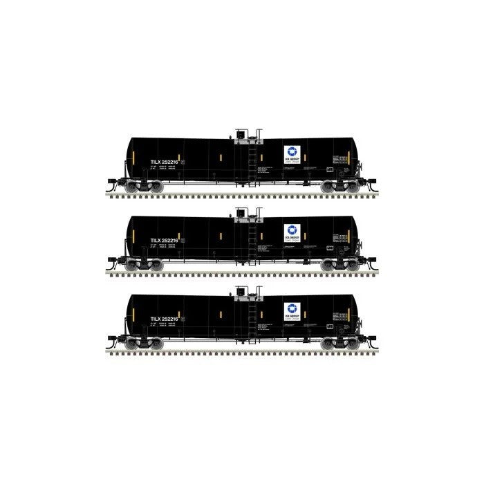 HO Scale Atlas 20006885 IOI Group TILX Trinity 25,500-Gallon Tank Car 3-pack