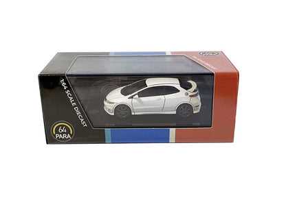 HONDA CIVIC TYPE R FN2 EURO WHITE 1/64 DIECAST MODEL CAR BY PARAGON PA-55392
