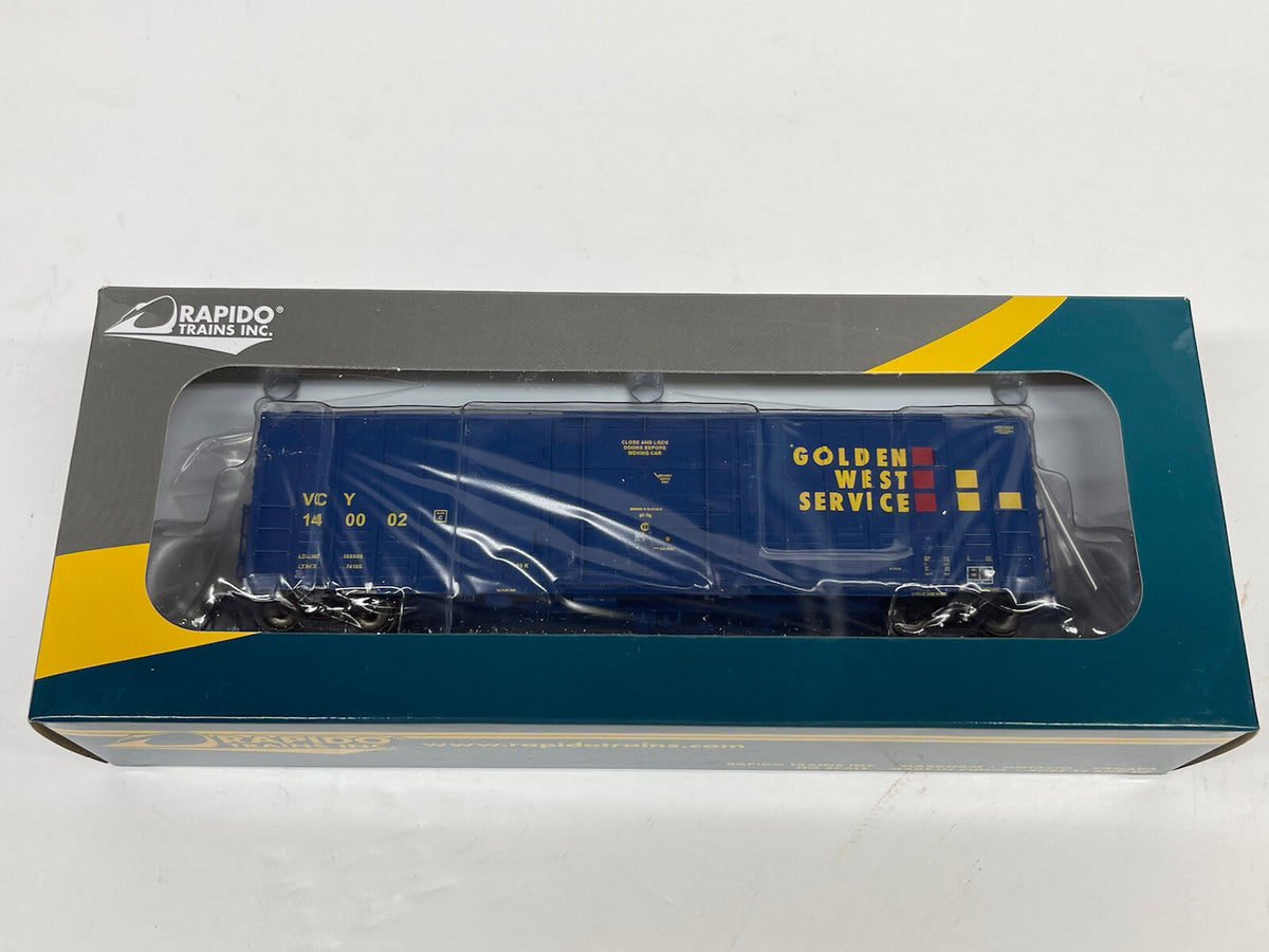 HO Scale Rapido Golden West Ventura County PC&F B-100-40 Boxcar #140002 Freight
