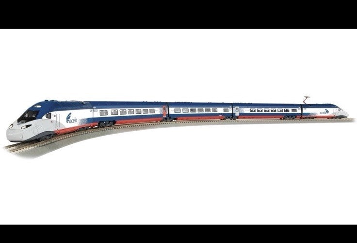 HO SCALE BACHMANN 01206 SPECTRUM AMTRAK ACELA II STARTER TRAIN SET BULLET TRAIN