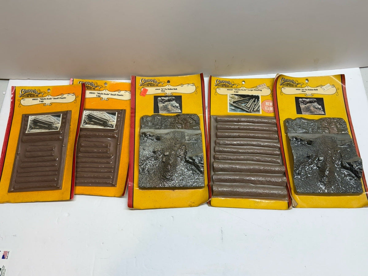 Ho Scale N Scale Lot Of 5 Chooch Enterprises Kits Scenery Layout Float Logs Mine