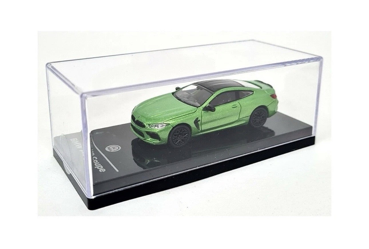 BMW M8 COUPE JAVA GREEN MET. W/BLACK TOP 1/64 DIECAST MODEL CAR PARAGON PA-55216