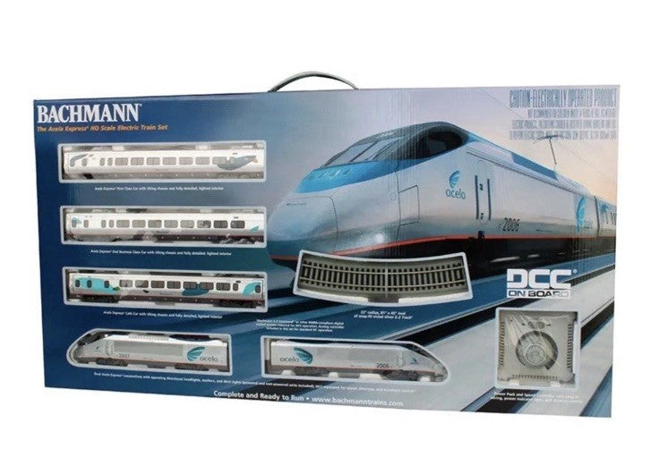 HO SCALE BACHMANN 01205 AMTRAK LEGACY ACELA EXPRESS STARTER TRAIN SET W/ DCC