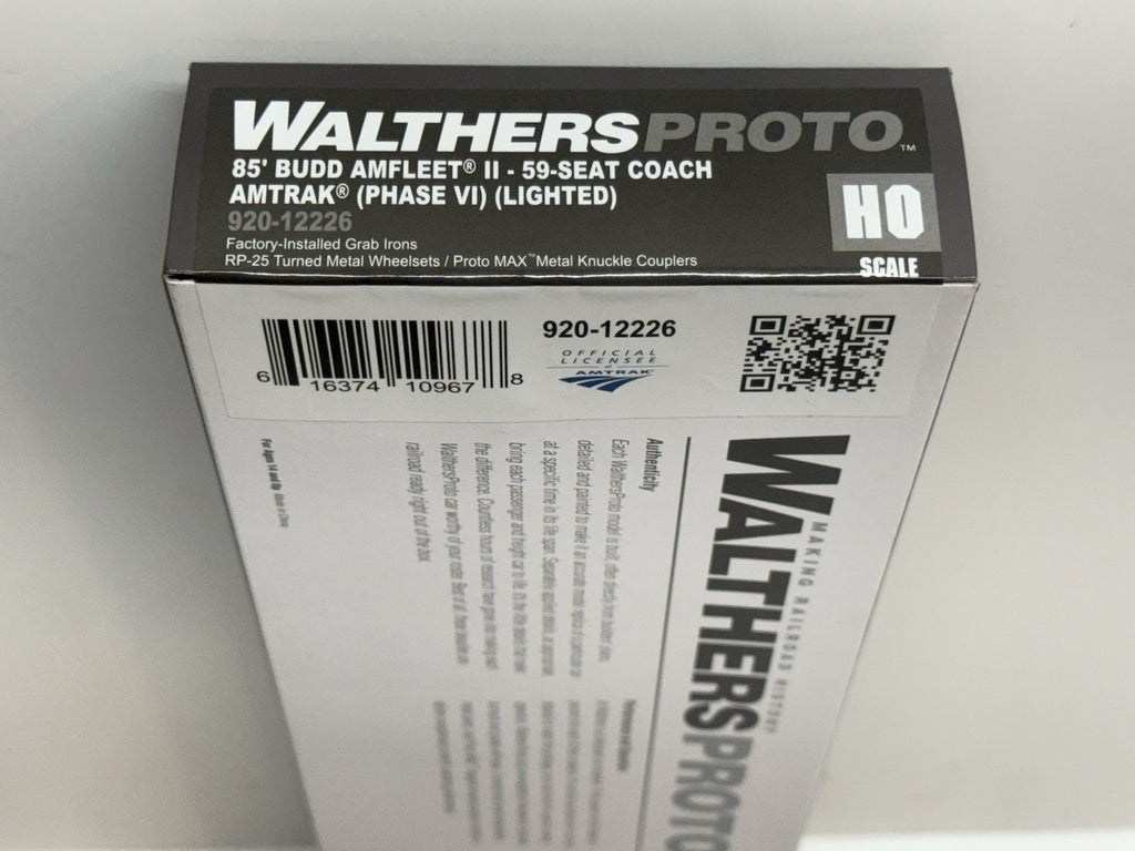 Ho Scale Walthers Proto Amtrak Amfleet II 59 Seat Coach Ph4b Phase 6 Lighted NEW