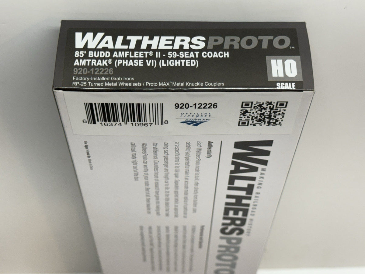 Ho Scale Walthers Proto Amtrak Amfleet II 59 Seat Coach Ph4b Phase 6 Lighted NEW