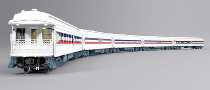 Broadway Ltd HO #9712 1947 Freedom Train Heavyweight 5-Car Passenger Set, 1947