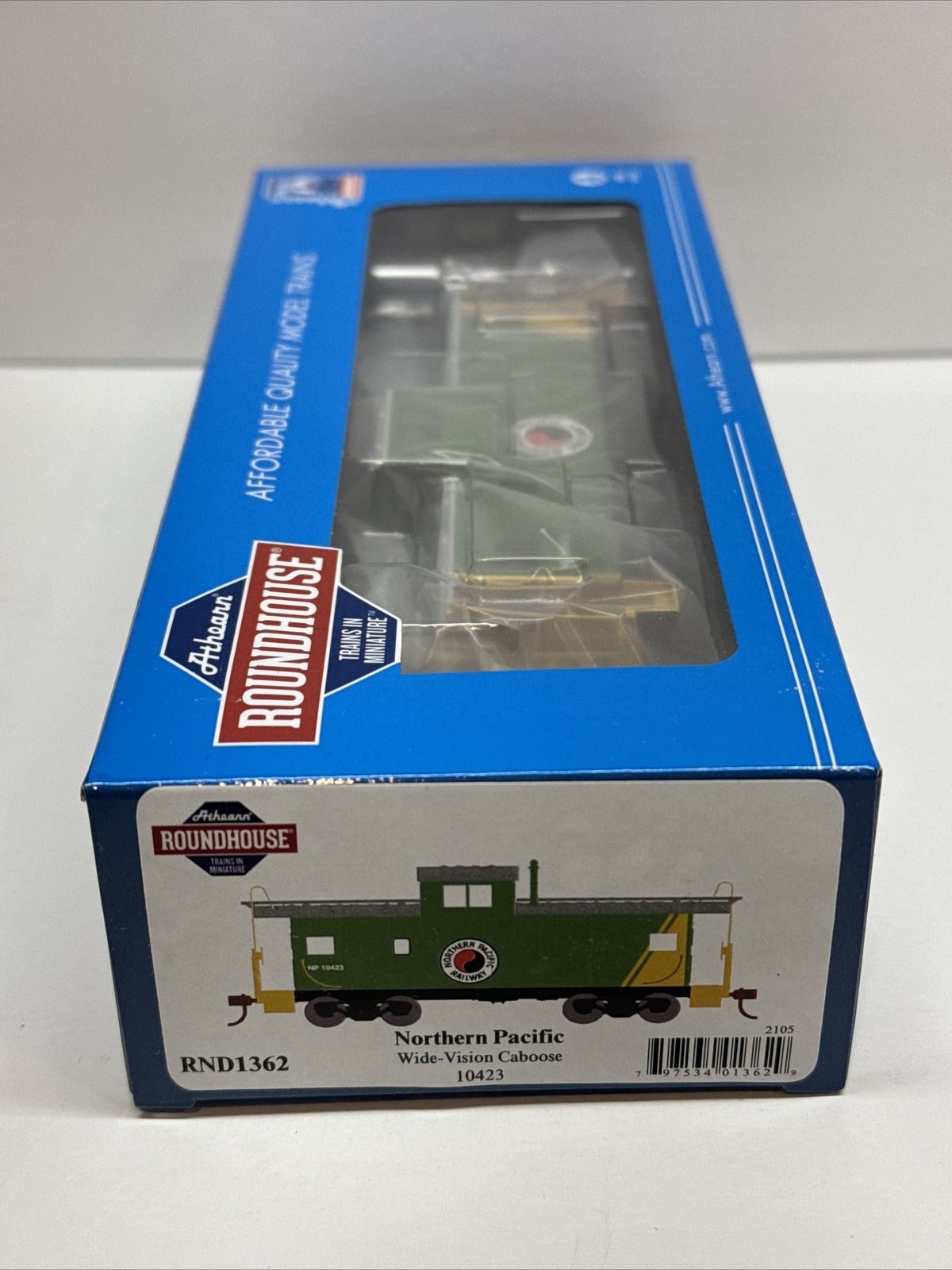 Ho Scale Athearn RND1362 Wide Vision Caboose Northern Pacific #10423 RTR NEW