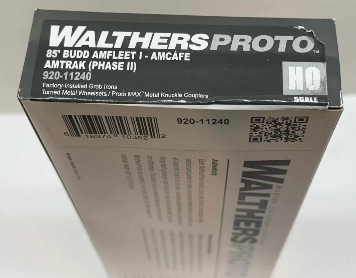 Ho Scale WalthersProto Amtrak PHII Amfleet I Amcafe Cafe Phase 2 Paint Pass Car